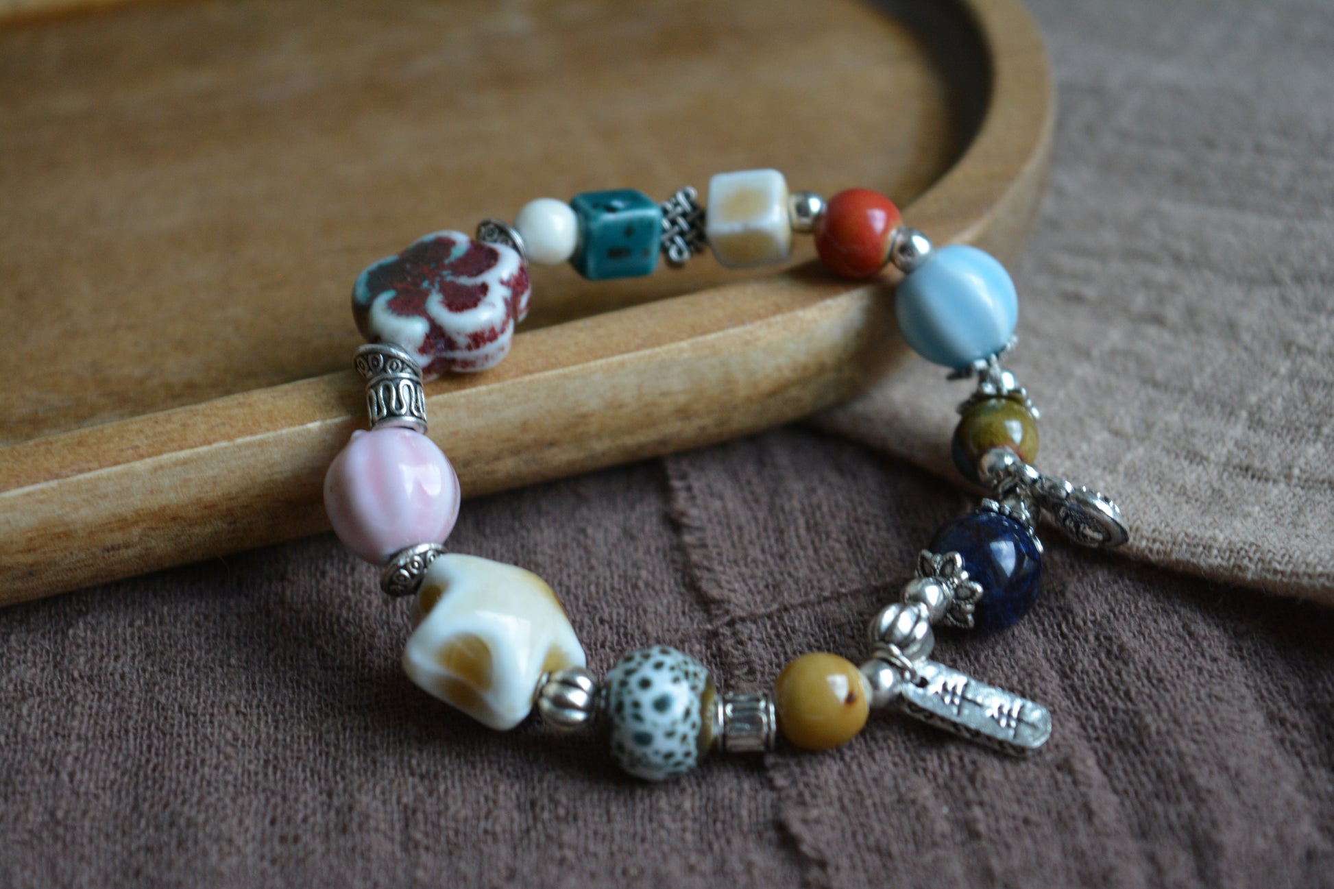 Ceramic Blooming｜Single-Layer Colorful Ceramic Bead Bracelet Collection