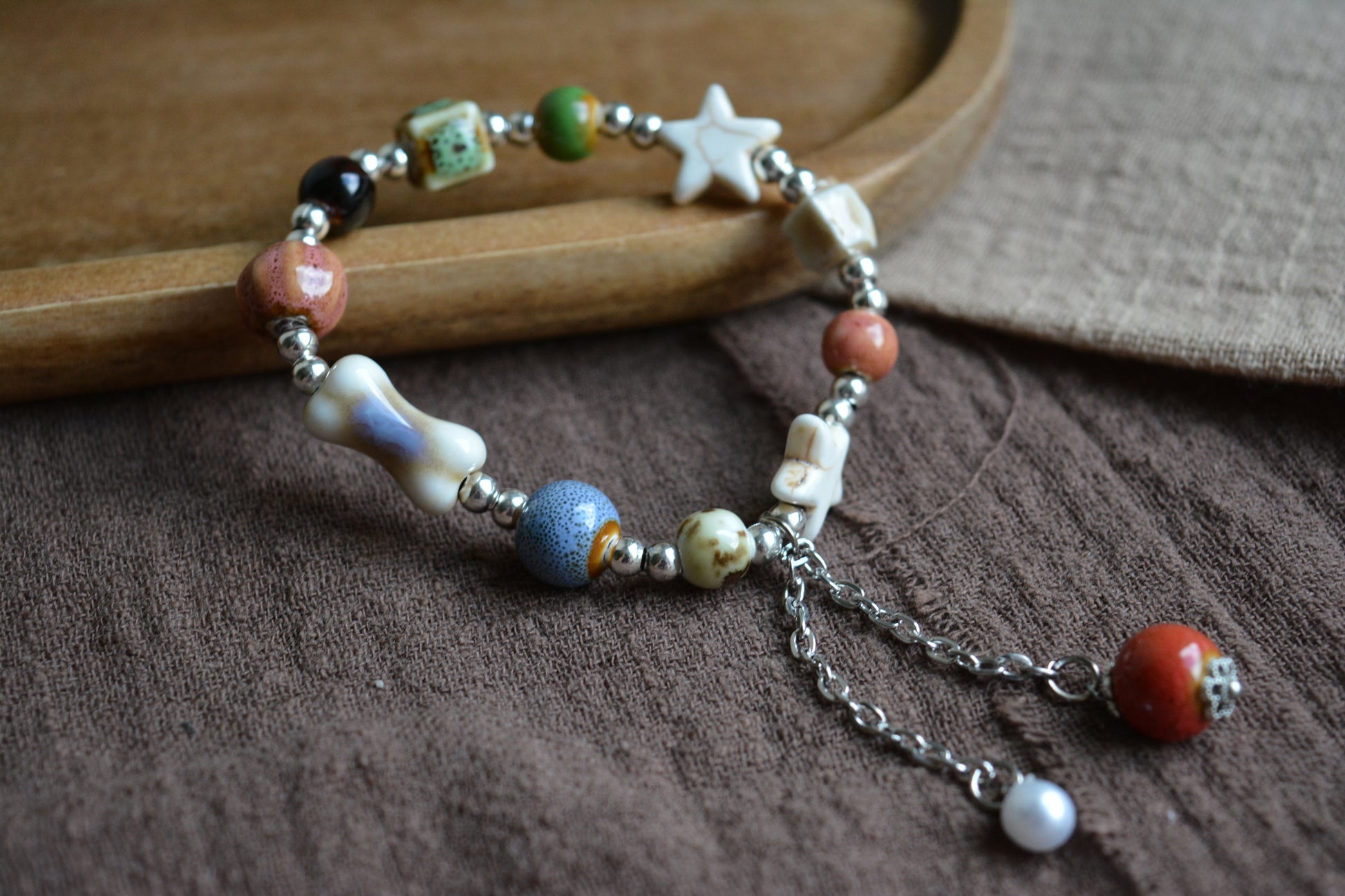 Ceramic Blooming｜Single-Layer Colorful Ceramic Bead Bracelet Collection