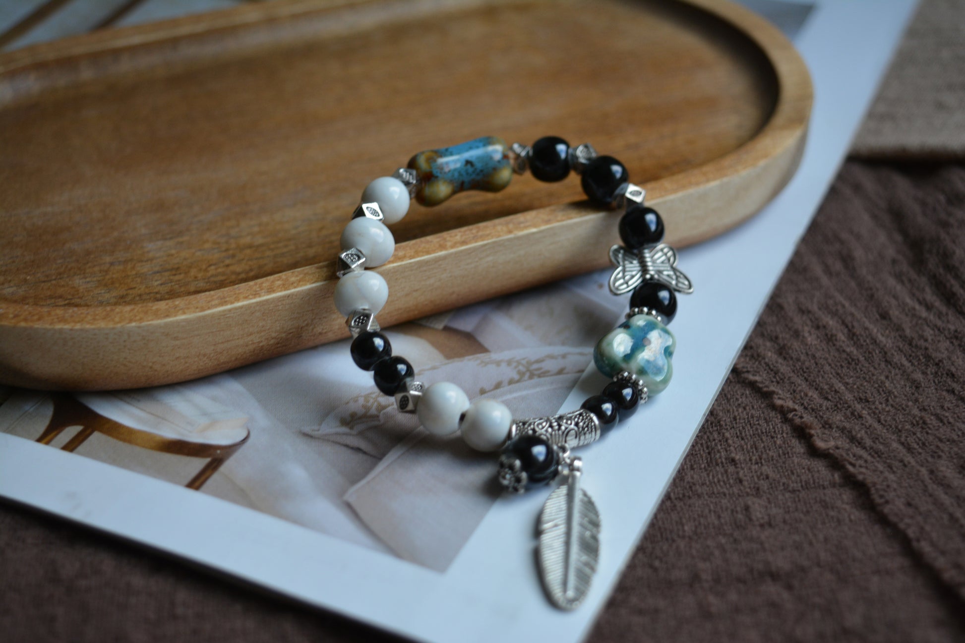 Ceramic Blooming｜Single-Layer Colorful Ceramic Bead Bracelet Collection