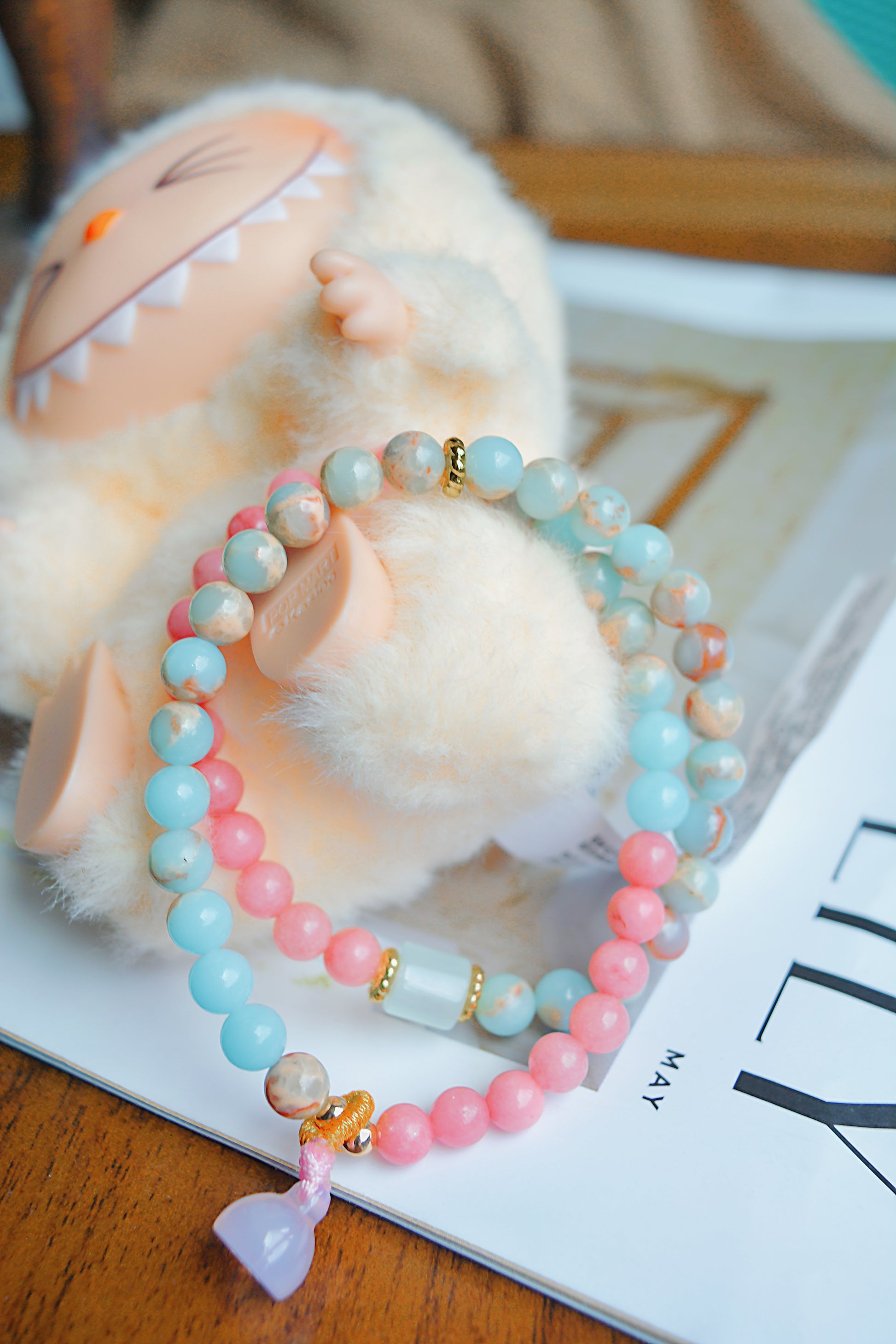Sweetlight Reverie｜Double Layer Shoushan Stone Bracelet