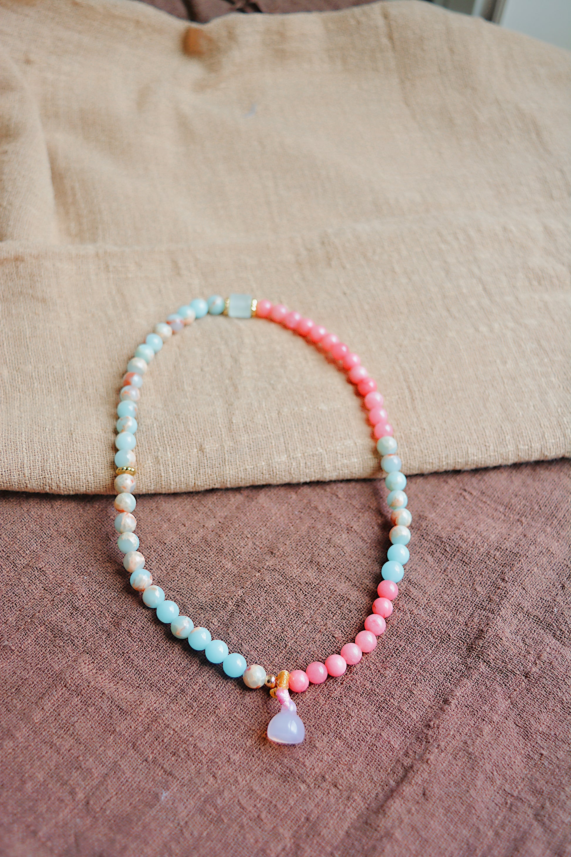 Sweetlight Reverie｜Double Layer Shoushan Stone Bracelet