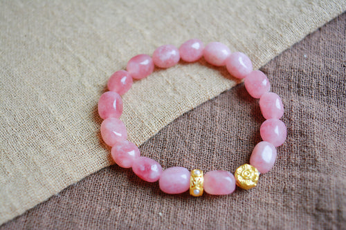 Blush Aura Sand Gold Bracelet