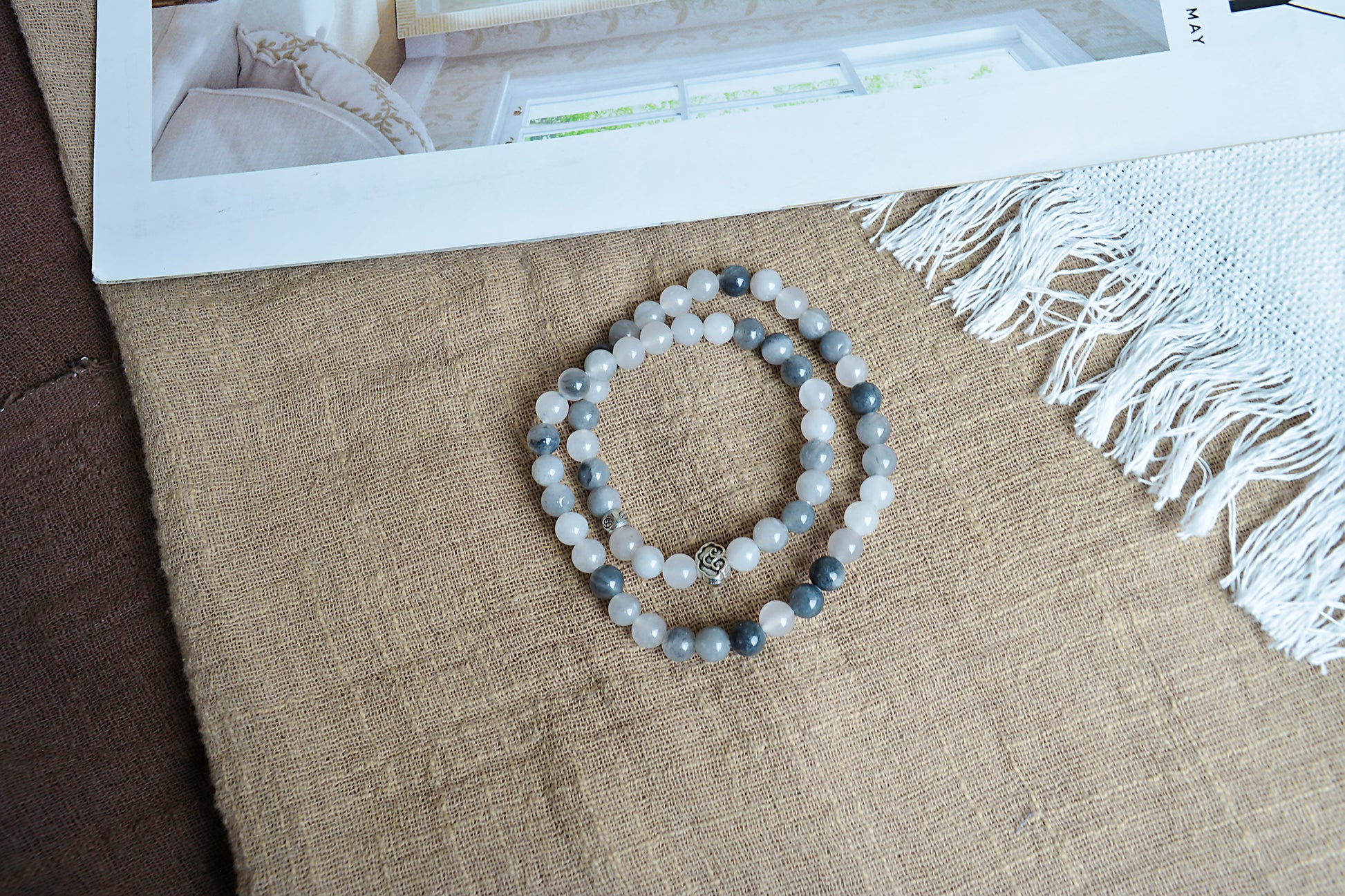 Shadow & Snow｜Devil’s Quartz Double-layer Bracelet