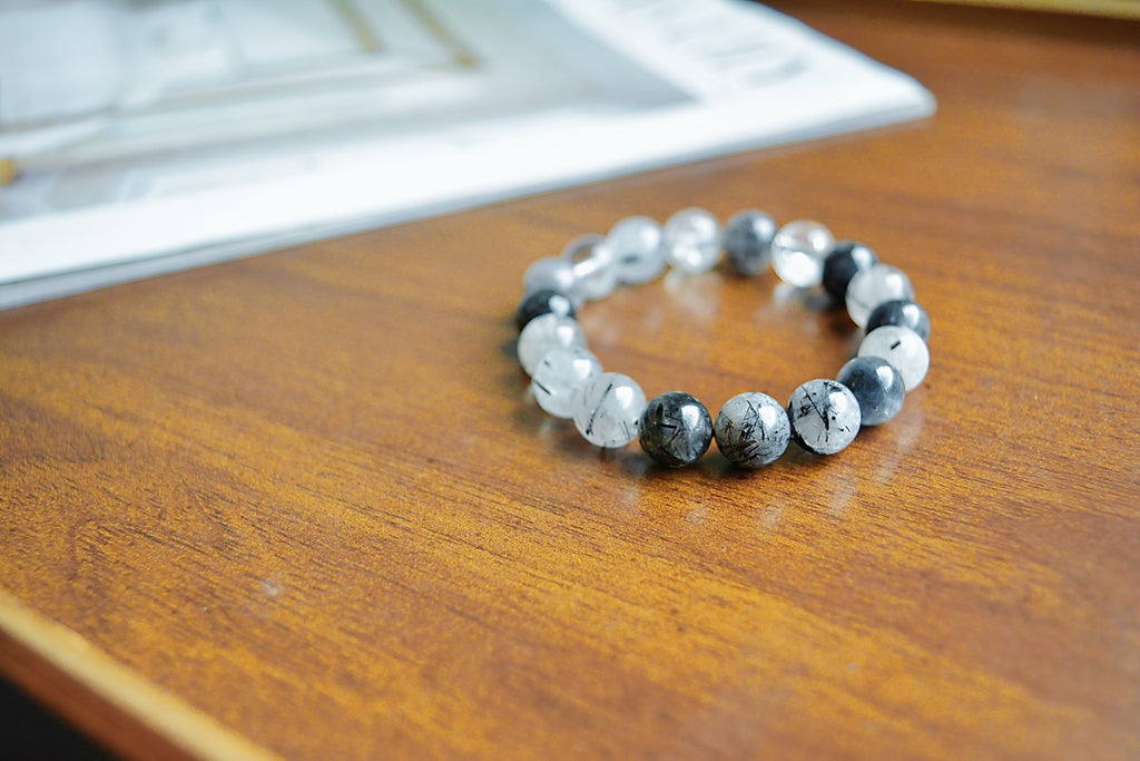 Black Veil ｜Natural Black Rutilated Quartz (10mm)