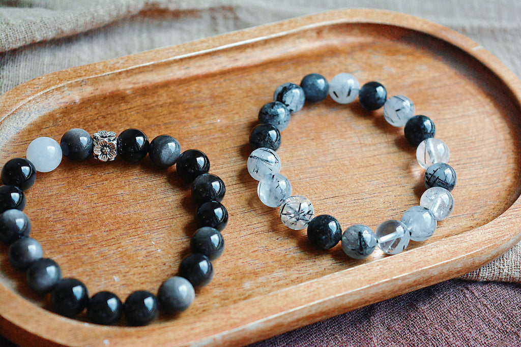 Black Veil ｜Natural Black Rutilated Quartz (10mm)