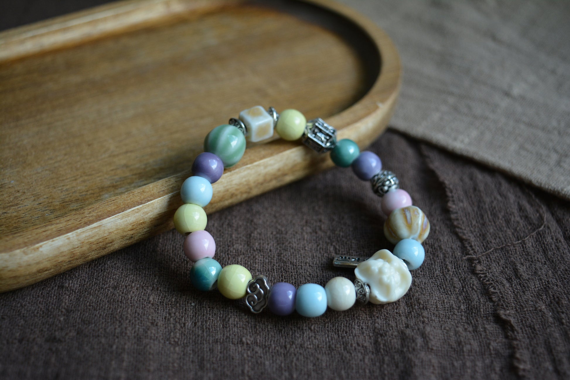Ceramic Blooming｜Single-Layer Colorful Ceramic Bead Bracelet Collection