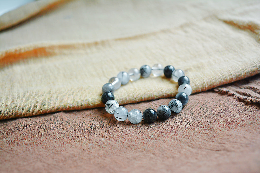Black Veil ｜Natural Black Rutilated Quartz (10mm)