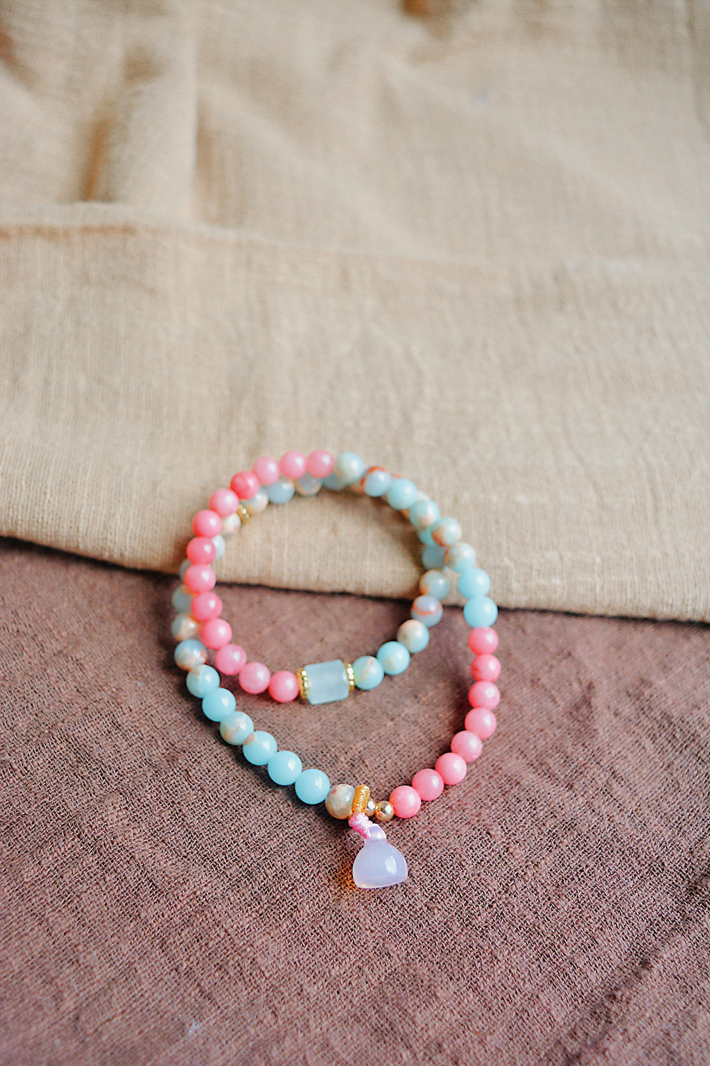 Sweetlight Reverie｜Double Layer Shoushan Stone Bracelet