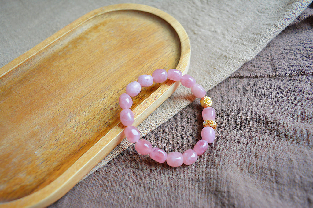 Blush Aura Sand Gold Bracelet