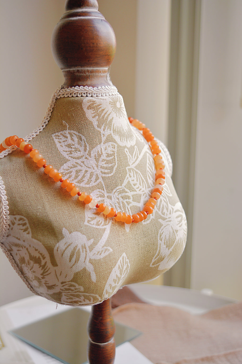 Amber Bloom | Red Aventurine Necklace (45cm)