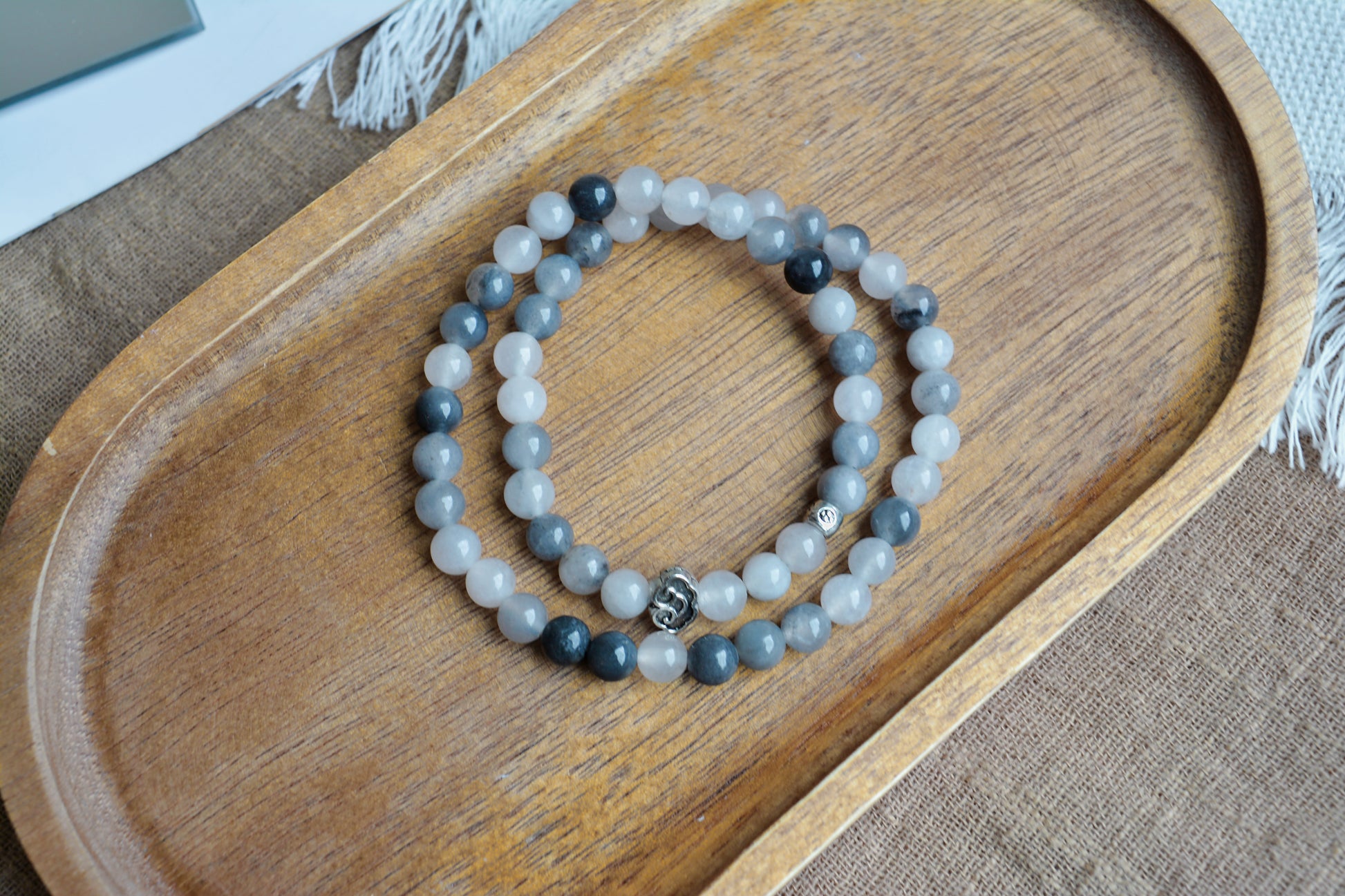 Shadow & Snow｜Devil’s Quartz Double-layer Bracelet