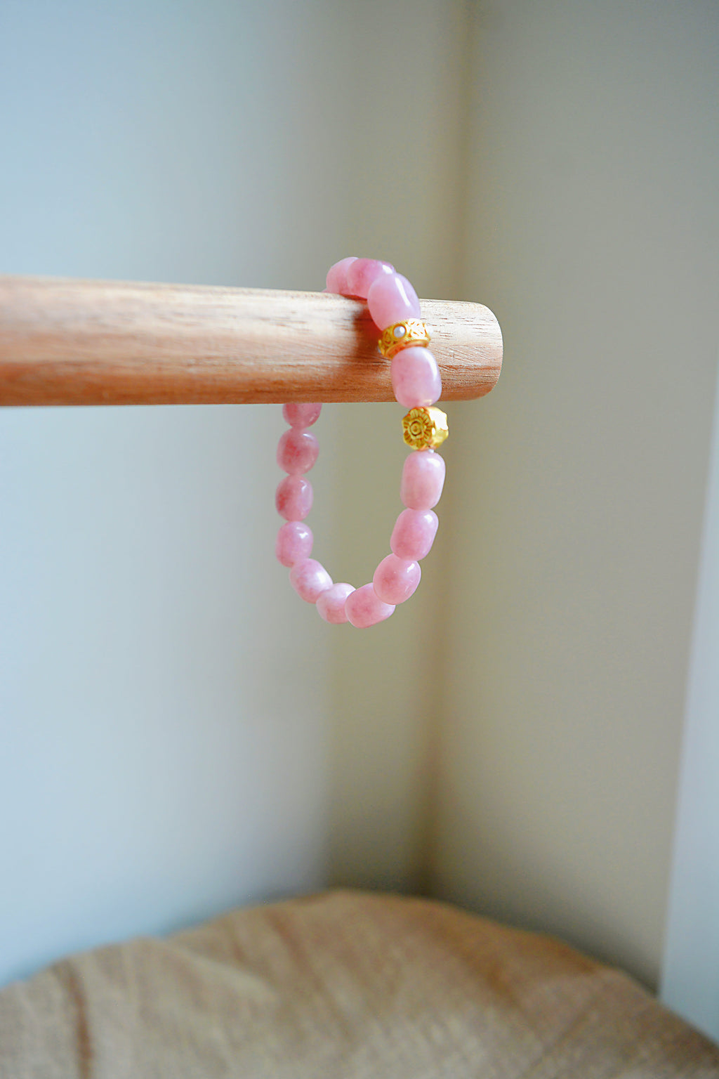 Blush Aura Sand Gold Bracelet