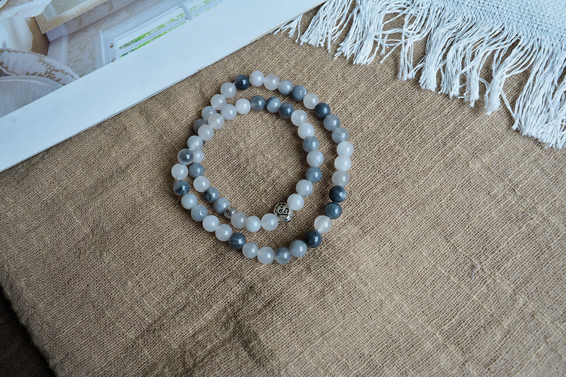 Shadow & Snow｜Devil’s Quartz Double-layer Bracelet