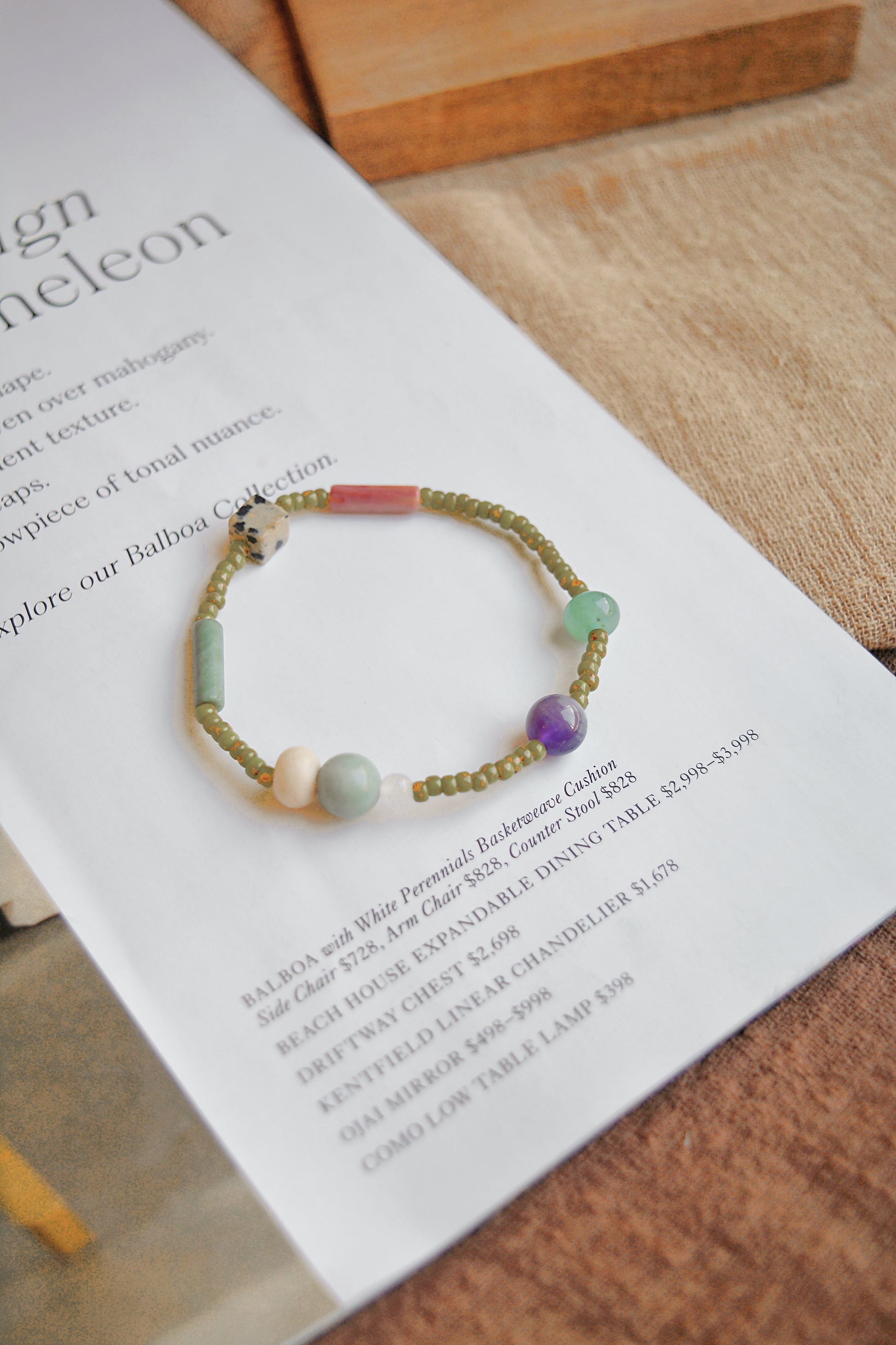 Whisper Mosaic | Natural Stone & Miyuki Bead Bracelet