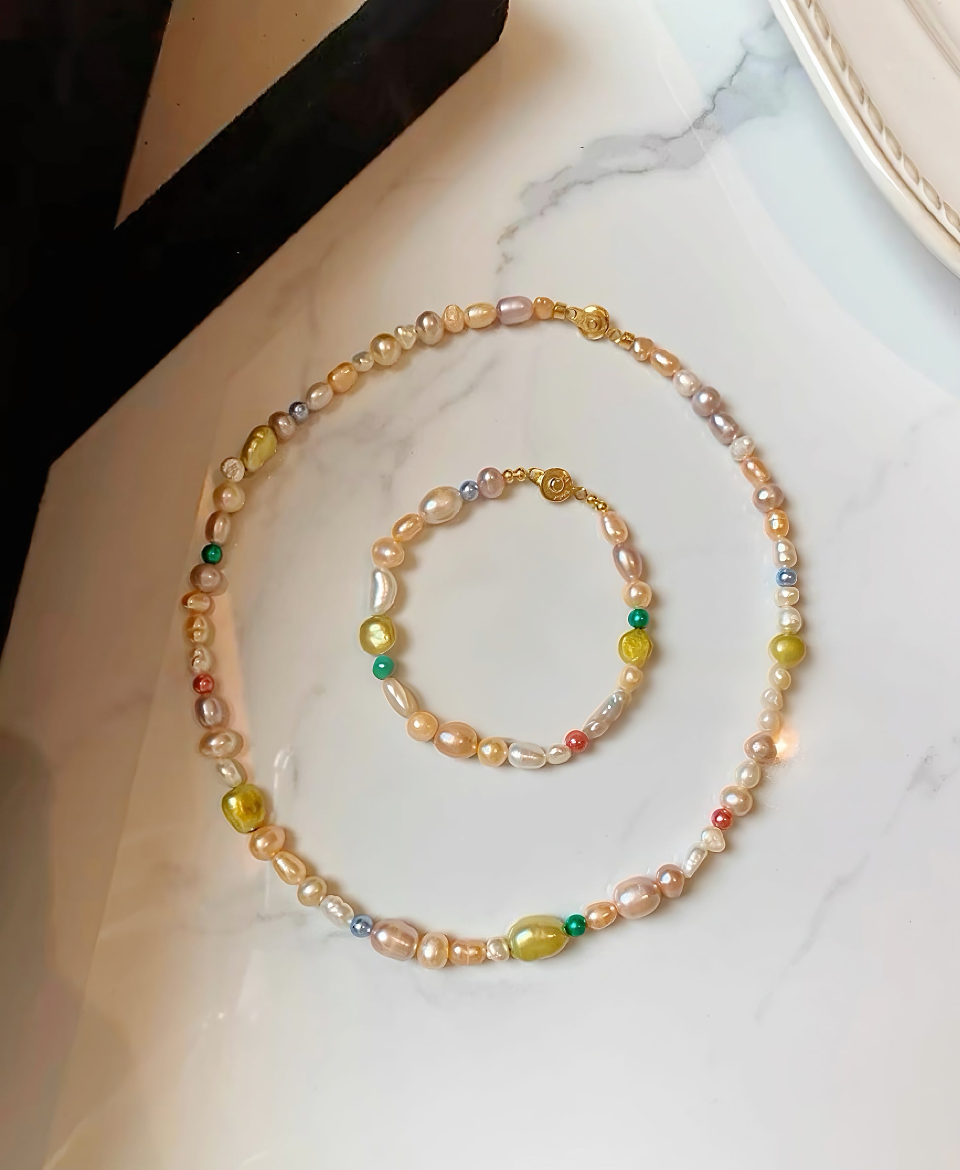 Prismatic Joy｜Dopamine Colorful Pearl Bracelet